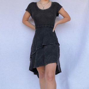 Free people black asymmetrical dress